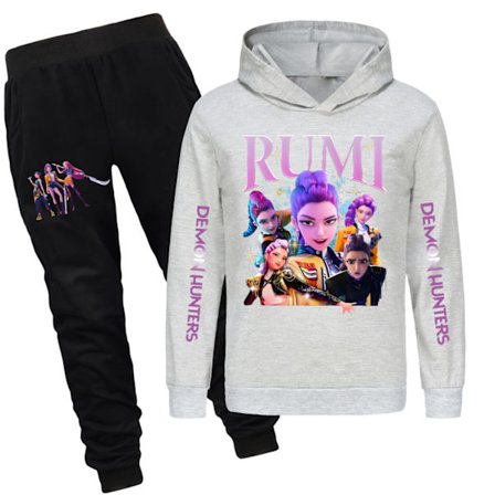 Kpop Heksejegere Barne Genser Hettegenser Bukse Sett