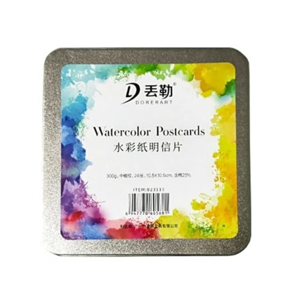 IC Akvarellpapir 20/24 ark Akvarellkort Målarpapir, syrefritt bomullspapir for kunstmalingsprosjekter null - C