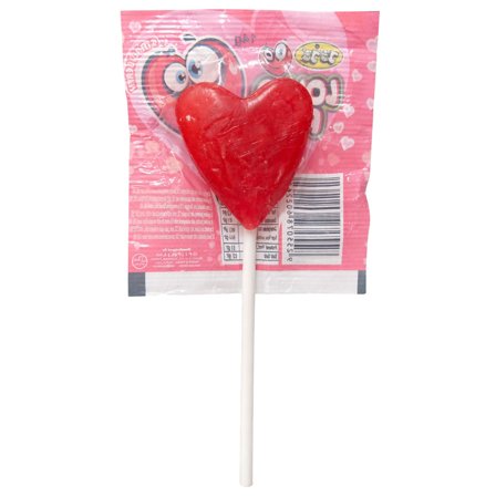 Slikkepind Hjerte Jordbær 14 g