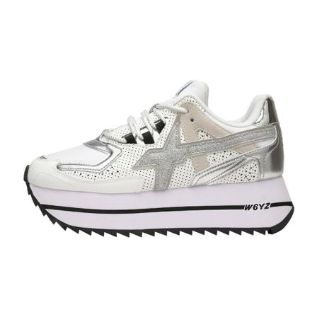 W6Yz Women& Schoenen Laced DEB 21 , Wit , Dames , Maat: 38 EU