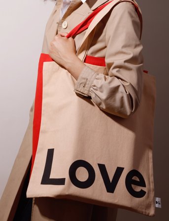 Design Letters Dl Tote Bag - Beige - 42X 1X 44CM