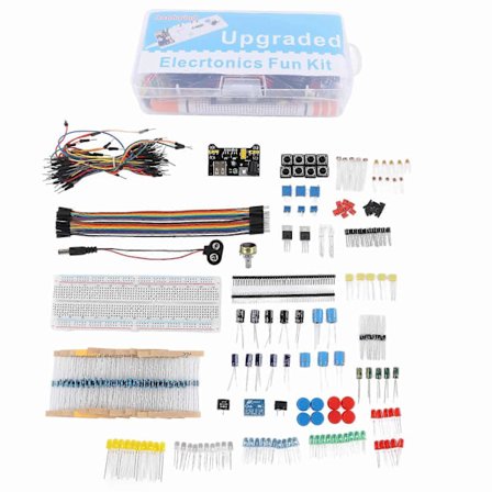 Elektroniikkakomponenttisarja Aloittelijan Hauska Valikoima 830 Liitäntäpisteen Koekytkentälevy Vastus Kondensaattori Diodimoduuli R3:lle