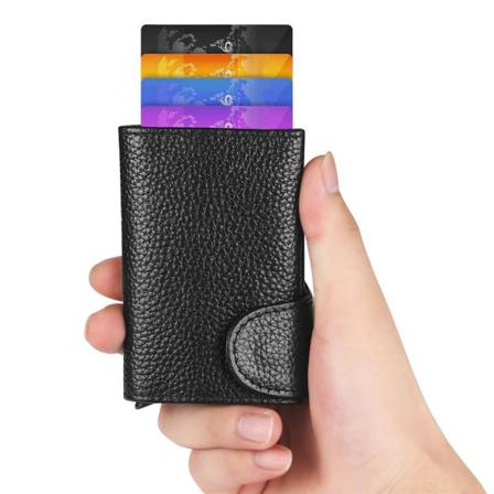Bitmore Rfid Blockerande Plånbok I 100% Äkta Läder Svart One Size
