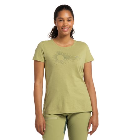 Haglöfs Träd Tee Print Women Thyme Green - Dame - S
