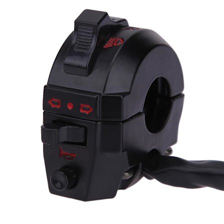 Dubbelsport Vänsterströmbrytare Ljus Blinkers Horn för Honda Xl Xr 250 400 650 Motorcykel Ersättningstillbehör