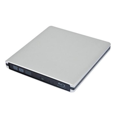 Ekstern 3D USB 3.0 Blu-ray DVD-afspiller, Bærbar Blu-ray DVD CD RW-brænder, CD-stativ til MacBook OS, Windows 7, 8, 10, Linux