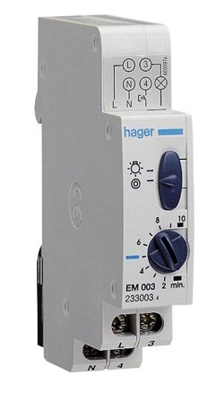 Hager EMN001 Trappeautomat med sluttende kontakt, Elfordeling & strømforsyning