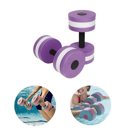 Simningsflottar för Vuxna 1 Par Aqua Fitness Hantlar Skum Dumbbells Handstänger Pool Motståndsträning