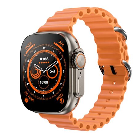 Smart Watch Ultra 8 NFC GPS Track 49mm Mænd Kvinder Smartwatch Serie 8 Termometer Bluetooth-opkald Vandtæt Sport Til Apple