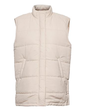 Michel Puffer Vest Vests Padded Vests Beige A-View