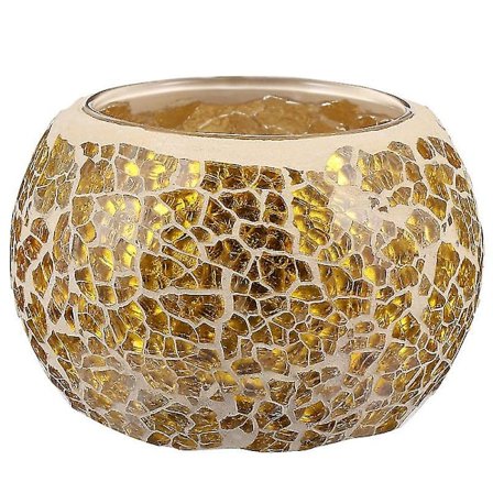 Delikat Mosaikglas Ljusstake Ljusstake Tom Glaskopp Heminredning