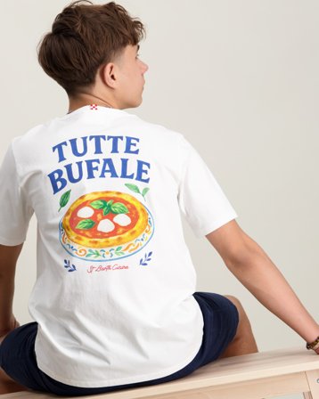 MC2 Saint Barth BOY COTTON T-SHIRT Hvid T-shirts Dreng - Kids Brand Store