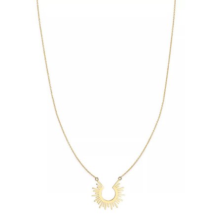 Kvinners Halskjede Solkjede Anheng 18K Gull Delikat Gull Halskjeder L