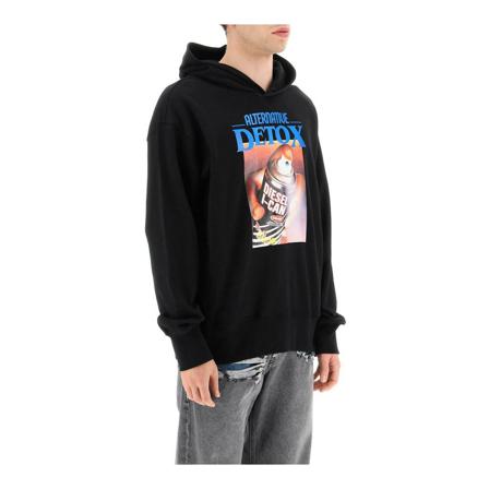 Diesel, Hoodies Zwart, Heren, Maat:L