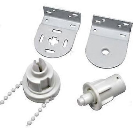 Reparationssats för rullgardiner, komplett med 32 mm rullgardinsmekanism, rullgardinskedja och metallfäste för rullgardin, maximal belastning 5 kg 