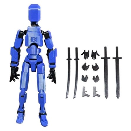 Luovasti moninivelletty toimintahahmomalli, erityisesti luoville harrastajille, valokuvausharrastajille ja työpöydän koristeeksi [D]