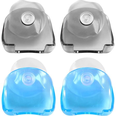 4-pak Rakhylde med sugekopper til badeværelse, sugekop-ophæng til skraber, brusearrangement, badeværelseskroge