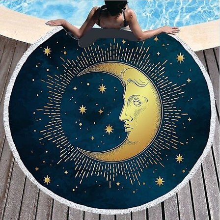 Sol Måne Store Strandhåndklæder Strandhåndklæde Til Hjemmet Strandhåndklæde Badehåndklæder Store Strandhåndklæder Håndklæder Mikrofiber Håndklæde 