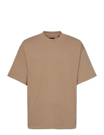 Onsmillenium Life Boxy Ss Tee Beige ONLY & SONS