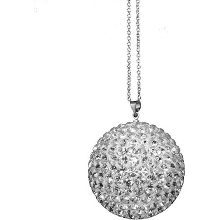 Bildekor Crystal Ball Car Backspegel Charm, Strass hängande bilprydnad, Biltillbehör för kvinnor, Crystal Suncatcher Ball, Dekorationsröd