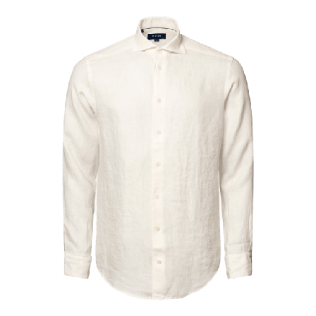 Eton Contemporary Fit Linneskjorta Skjortor Herr Vit 40