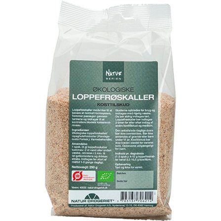 Natur Drogeriet Skallin-frøskaller Ø 250 g, Helse & Madvarer, Ingredienser, Loppefrøskaller