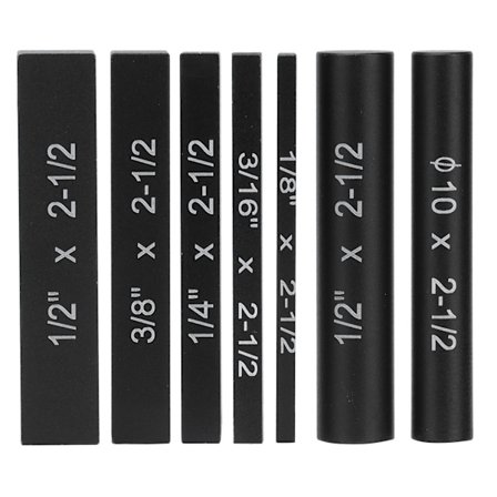 7-delt sagoppsettblokk høyde måler laser gravert aluminiumslegering trebearbeidingstilbehør