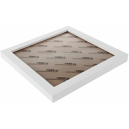 Firkantet tyk fyrretræ foto ramme (hvid, 8 tommer)