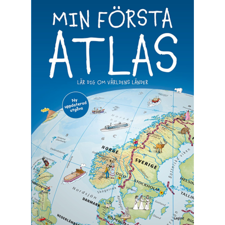 Min första atlas : lär dig om världens länder 9788775375547
