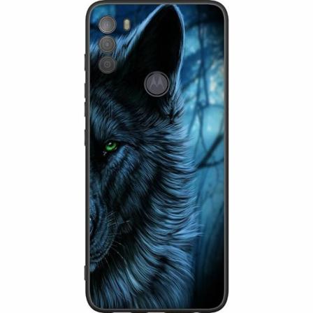 Motorola Moto G50 Svart Skal Wolf / Varg