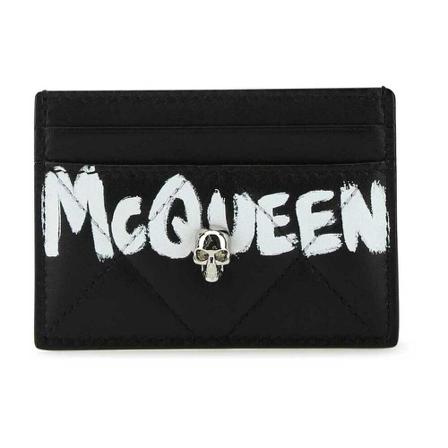 Alexander McQueen Wallets Cardholders Sort, Dame Punge og Kortholder, Størrelse: ONE Size