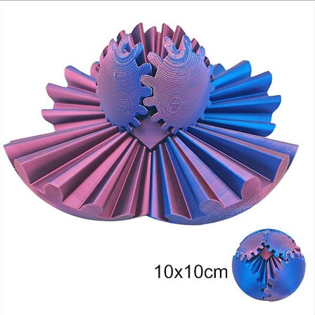 Gir Ball Spinnende Fidget Leke 3D-printet Arbeidsreise Stresslindring Fidget Leke Nyhet Spøk Gaver 8x8cm