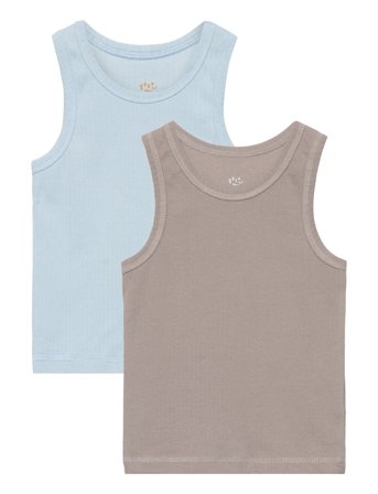 Copenhagen Colors Rib Jersey 2-Pack Tank-Tops - Multi/patterned - 104