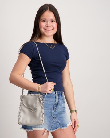 Gina Tricot Young Y boatneck top Sininen Topit / Puserot Tytöt - Kids Brand Store