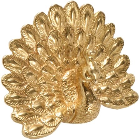 Tyylikäs messinkinen kaapin nuppi riikinkukkokuvioinen lipastoihin ja keittiökaappeihin