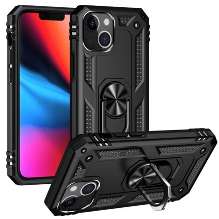 Iphone 13 Pro Pansar Skal Svart Med Hållare. Svart
