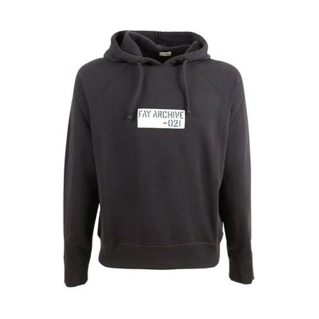 Fay, Hoodie Zwart, Heren, Maat:M