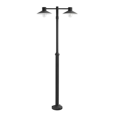 Norlys Lund 275 Stolpearmatur E27, 106W, IP54 Svart, Belysning