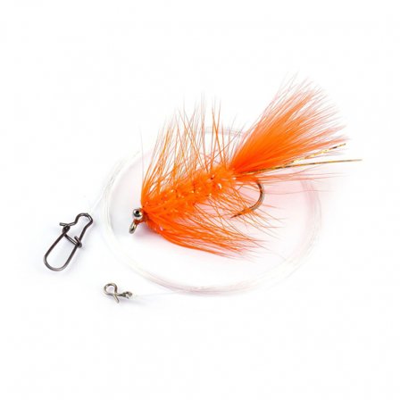 Darts Fly with leader - Dog Nobbler #6 Orange