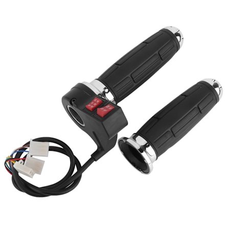 Elektrisk cykelgashåndtag med 3-trins kontrol, fremad- og bakgear gashåndtag, gashåndtag med jævn gasjustering til