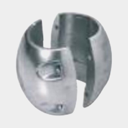 Polipodio Anod axel Ø40mm Magnesium tvådelad axelanod för båtar skyddar mot korrosion i sötvatten och bräckt vatten