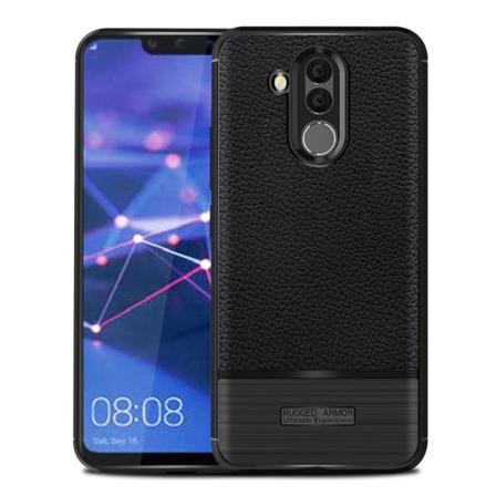 Huawei Mate 20 Lite Tpu Skal Litchi Texture - Svart Svart