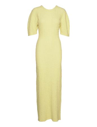 Rodiers Dress Dresses Party Dresses Gul Résumé*Betinget Tilbud