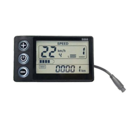 24v 36v 48v 60v Vandtæt LCD Display S866 Controller Panel Dashboard Elcykel Display Kompatibel