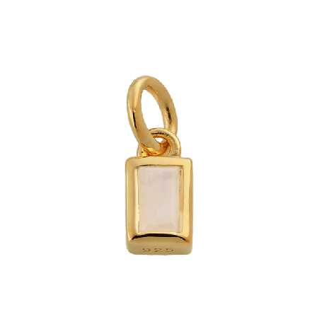 Syster P Beloved Square Pendant Gold Smycken & klockor Dam Guld ONESIZE