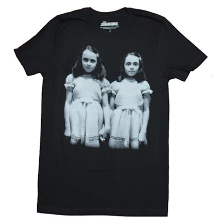 The Shining Mens T-shirt - Svart & Vit bild av de läskiga tvillingarna-popoh341
