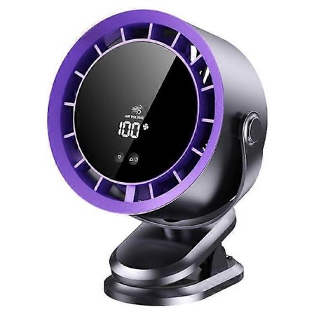 Skrivebordsventilator med 100 hastighedsindstillinger, cirkulationskølende ventilator, digitalt display, turbo, vægmonteret bordventilator