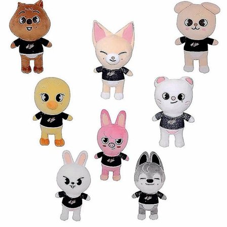20 cm Skzoo Stray Kids plyslegetøj Leeknow Hyunjin Doll A