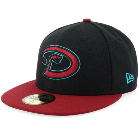 New Era - MLB Svart fitted Keps - Arizona Diamondbacks 59FIFTY Acperf Aridia Black/Maroon Fitted @ Hatstore