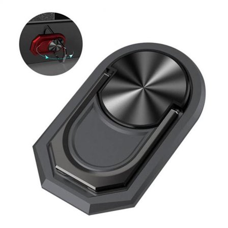 360° rotation Universal Finger Ring Kickstand Mobiltelefon Ring Hållare Stativ Metall telefongrepp för magnetiskt bilfäste